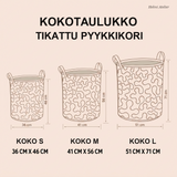 Kirjaseikkailu-pyykkikori